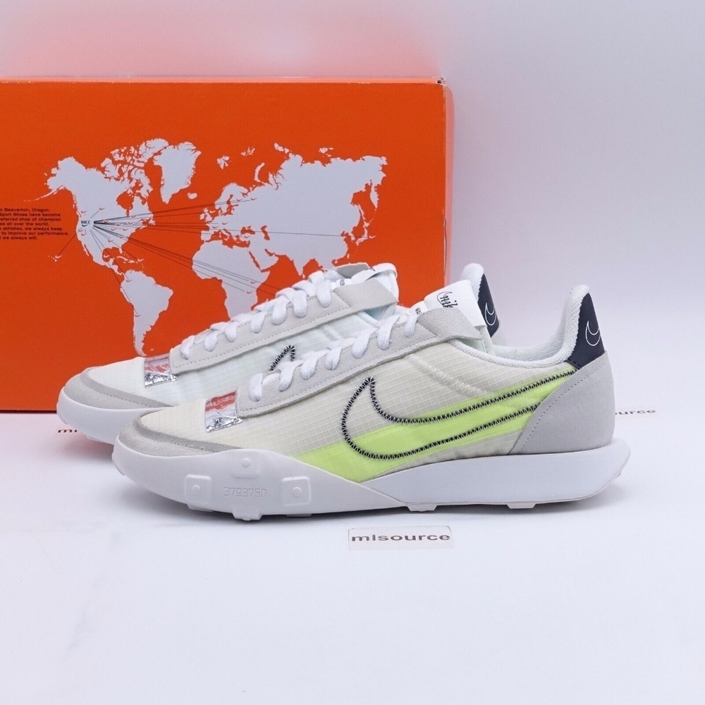 NEW Nike Waffle Racer 2X Sneakers DC4467-100 White